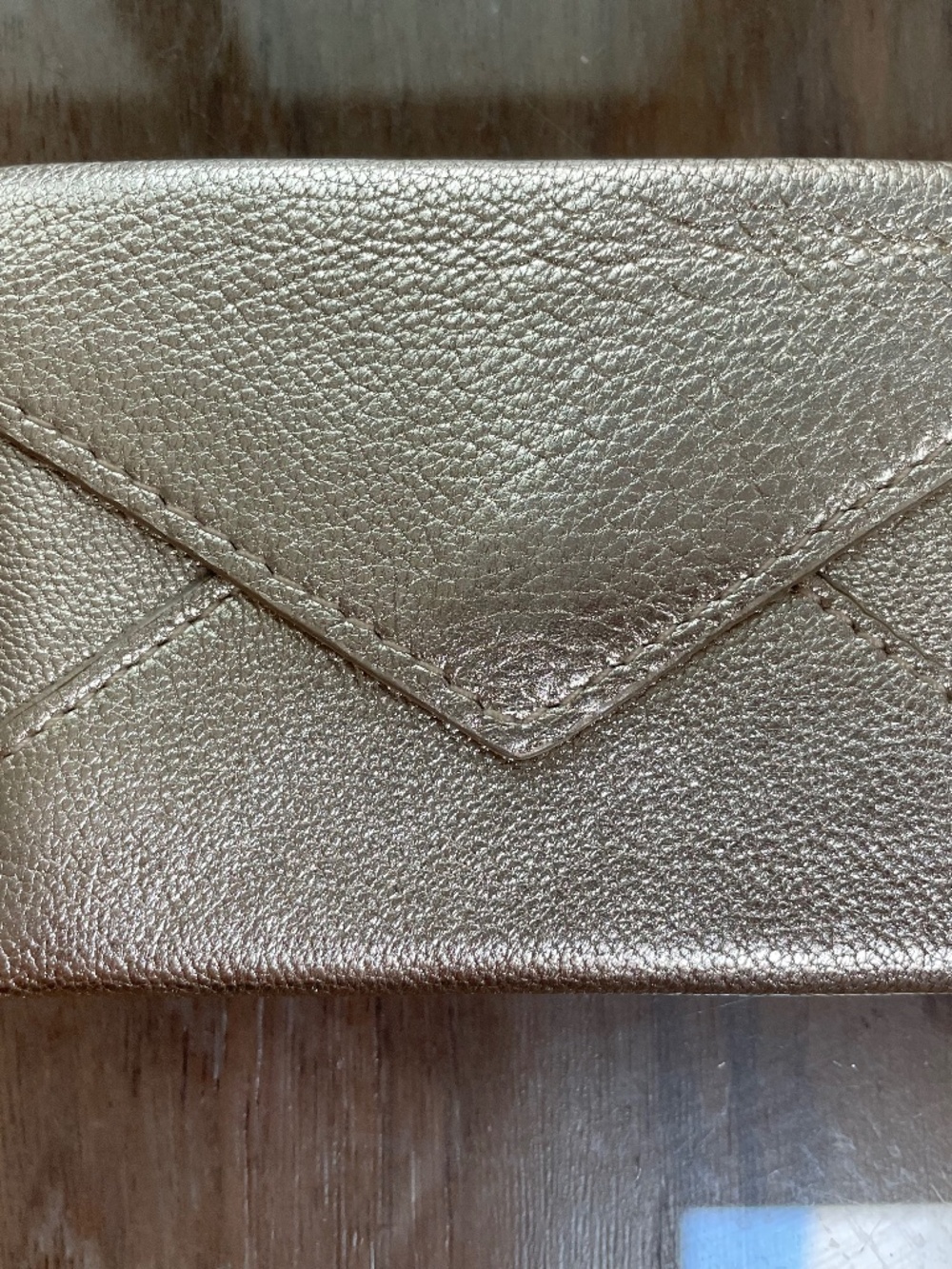 Metallic Gold, Thin, Envelope-Style Business Card Case
